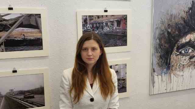 Between worlds: Our Ukrainian columnist in the exhibition "The horrors of war".