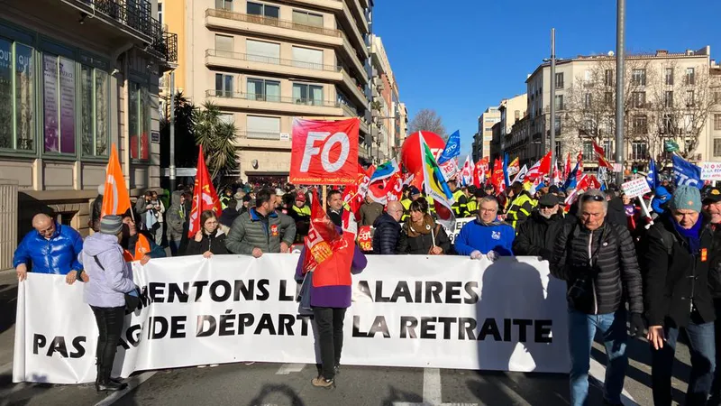 La manifestation débute à Perpignan.