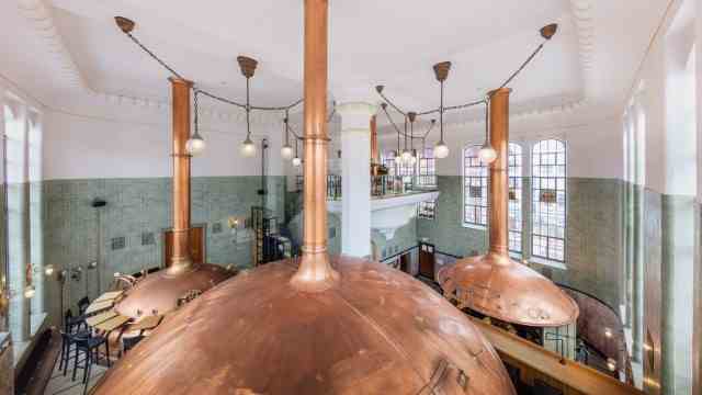 Architecture: The historic brewhouse is now home to a restaurant.