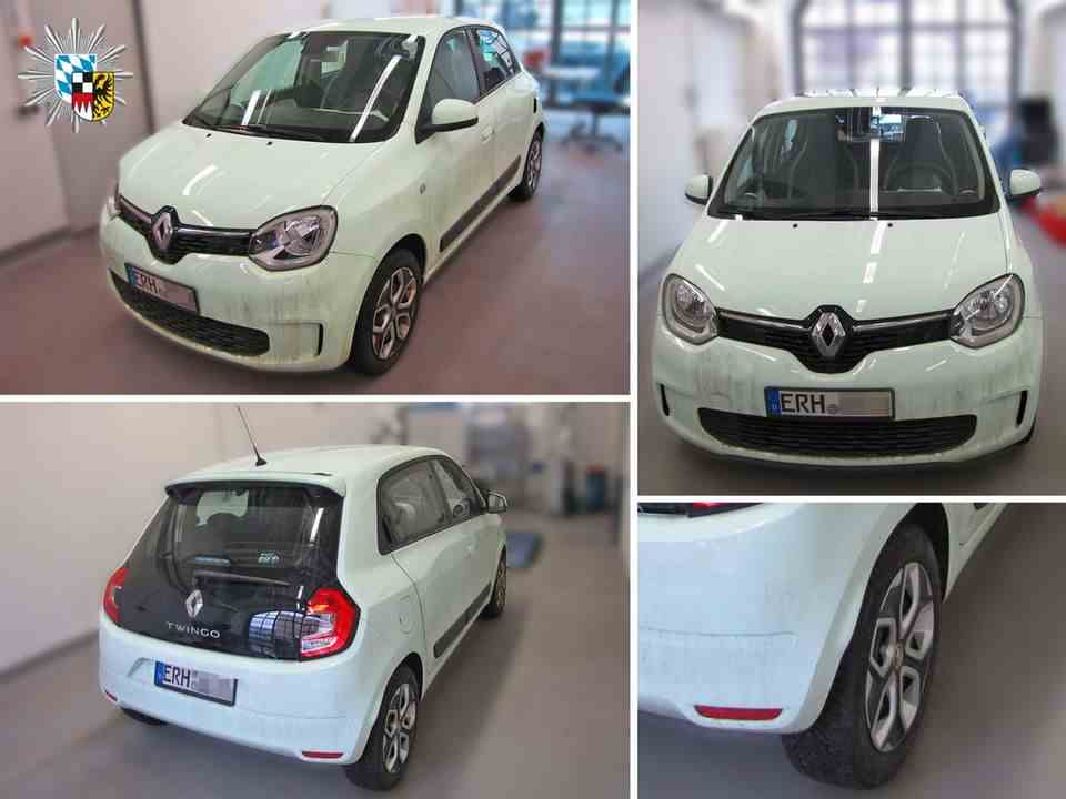 Among other things, the police are asking for information about this mint green Renault Twingo