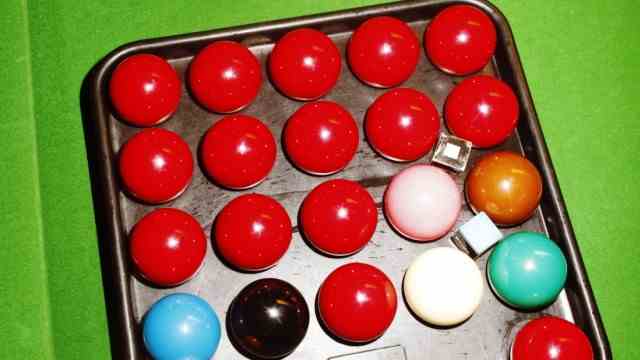 Column: My passion: Order: In snooker, each of the six colored balls has its place on the table.