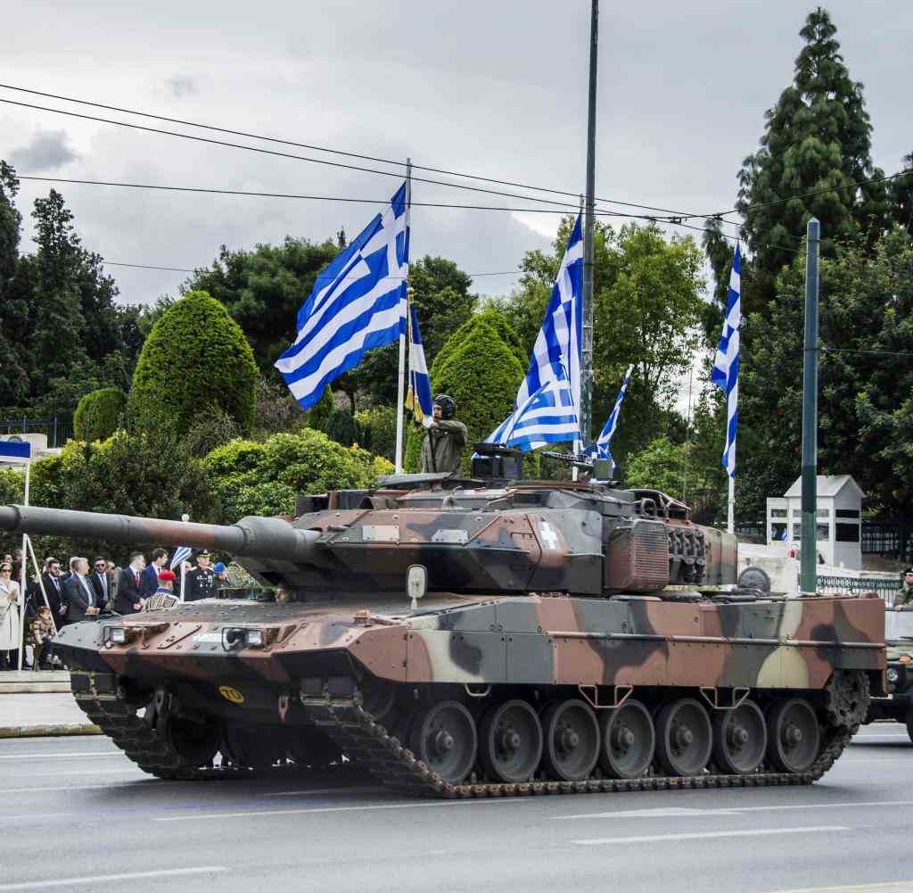 Griechenlands Bestand an Leopard-Panzern ist besonders groß