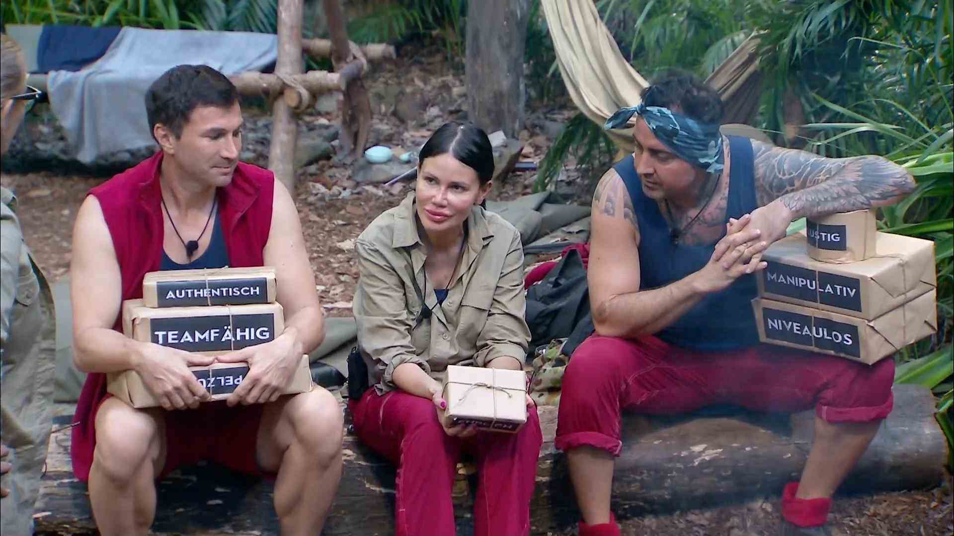 Which celebrity has the baddest package to carry?  Beef in the jungle camp