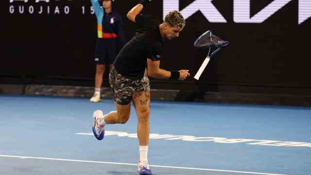 Tennis: The game device smashes: Thanasi Kokkinakis reacts to the now legendary rally against the British Andy Murray, in which the Australian was unable to convert four smashes.