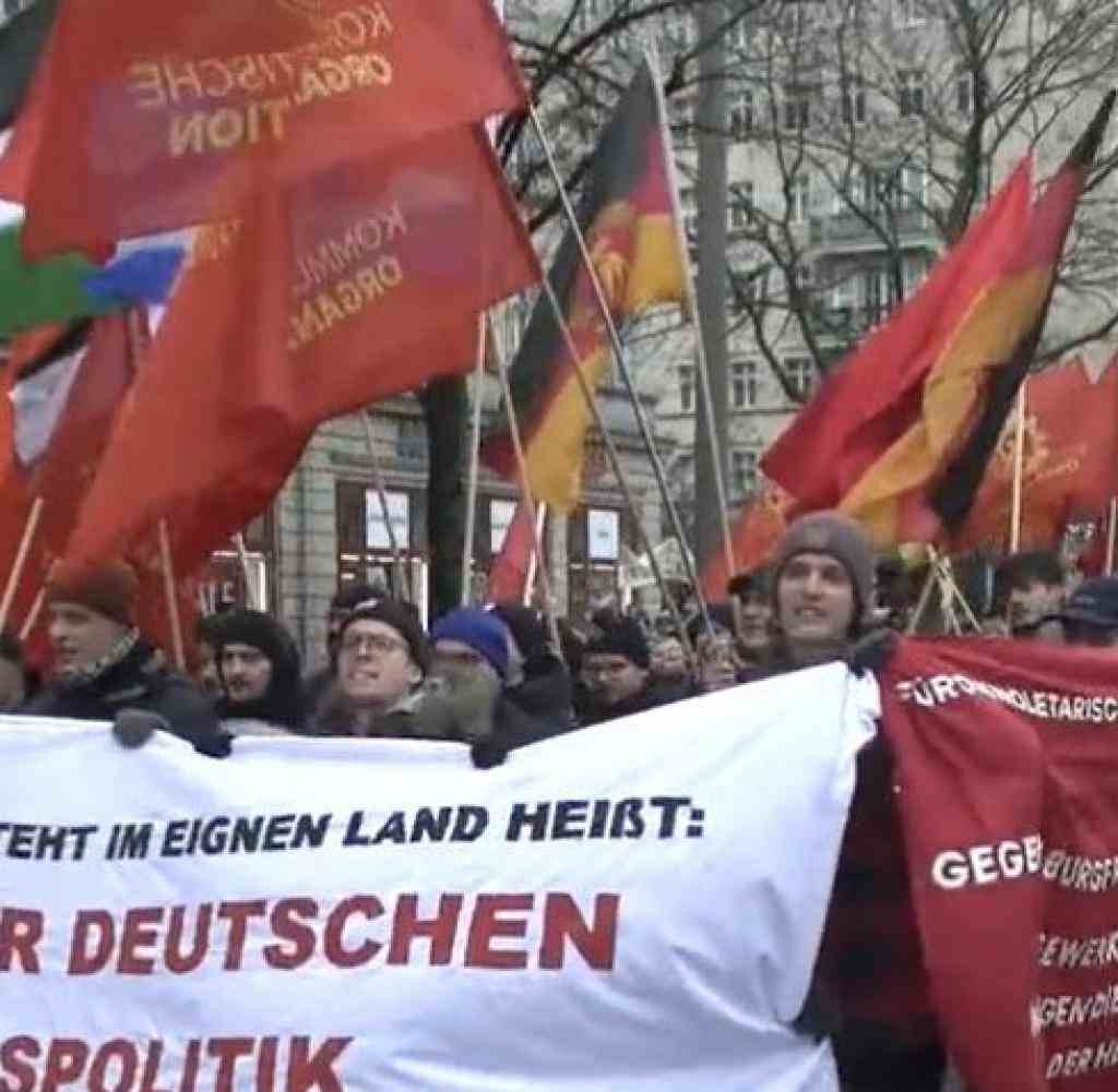 The GDR also seems to be very popular with left-wing demonstrators.  Luxemburg-Liebknecht demonstration in Berlin