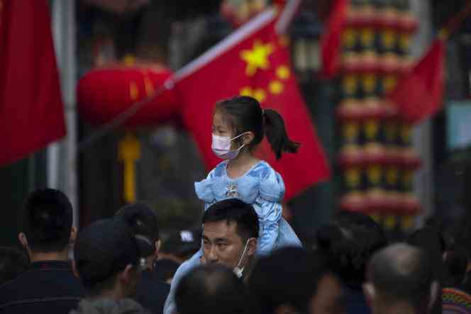 The fertility rate collapsed in China to 1.15 children per woman in 2021. Here in Beijing on October 7, 2022.