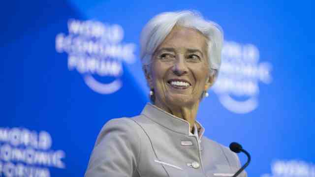 Davos: She sees the world in a new way: ECB President Christine Lagarde.