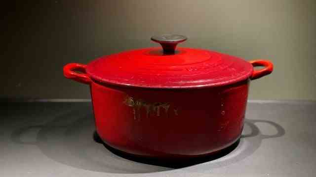 Favorite thing: Bitter's dream: the bright red Le Creuset pot.
