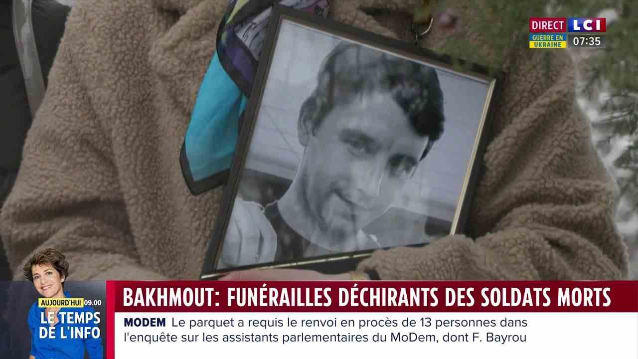 Bakhmout: heartbreaking funeral of dead soldiers
