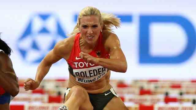 Farewell to athletics: On the way to one of her greatest successes: Cindy Roleder in the semi-finals of the 2015 World Championships in Beijing - she surprisingly won the silver medal in the final.