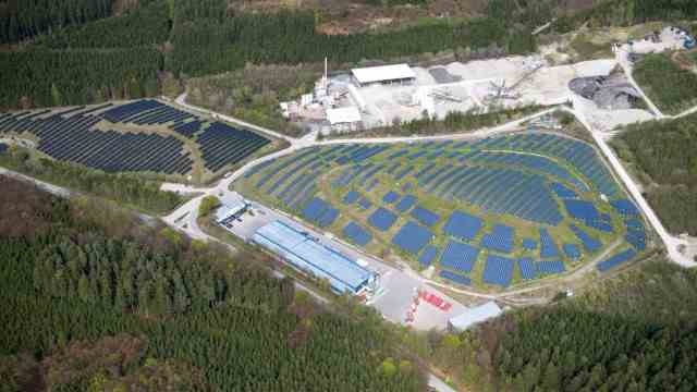 Energy transition in the district of Ebersberg: The solar field on the former district waste disposal site is the only one of its kind in the Ebersberg area.