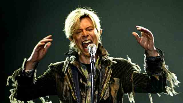 David Bowie estate: David Bowie at a concert in Prague in 2004 as part of his "A reality tour"-world tour.