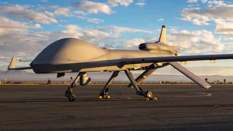 A US Armed Forces MQ-1C Gray Eagle.