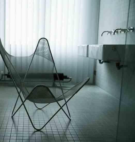 The Butterfly Armchair In The Bathroom 