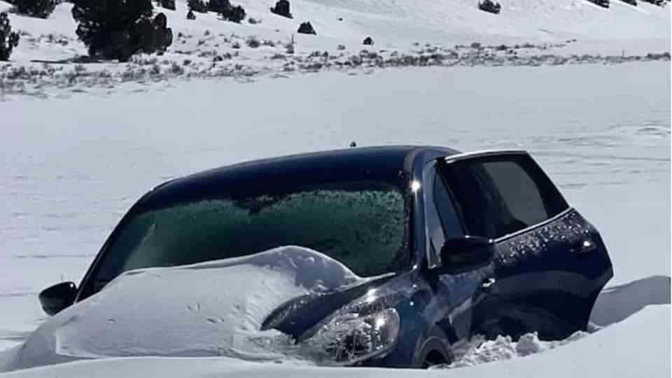 An 81-year-old man was stuck in this car for days