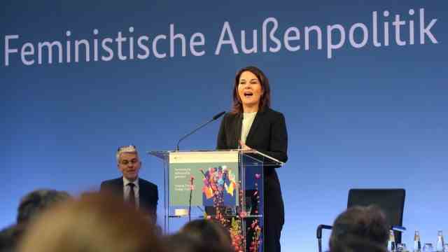 Culture & discourse: Federal Foreign Minister Annalena Baerbock at the beginning of March in Berlin at the presentation of the guidelines for feminist foreign policy.