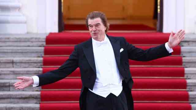 State visit: Unusually snazzy: Toten Hosen singer Campino before the state banquet
