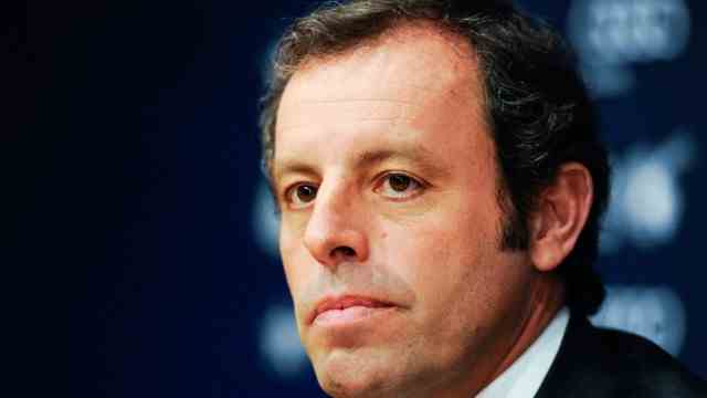 Football in Spain: Former Barca president under suspicion: Sandro Rosell.
