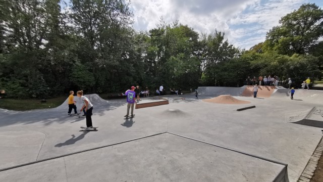 Skateboarding: The skate park in the Olympic Park.