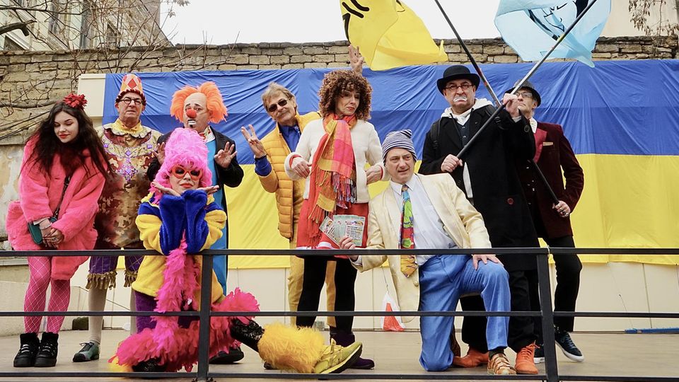 The Humorina clowns in Odessa