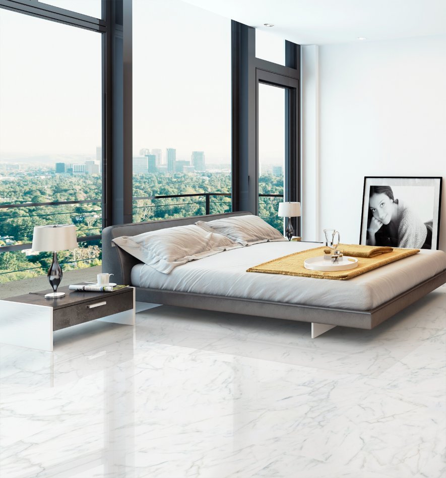 Marble To Enhance The Modern Bedroom 