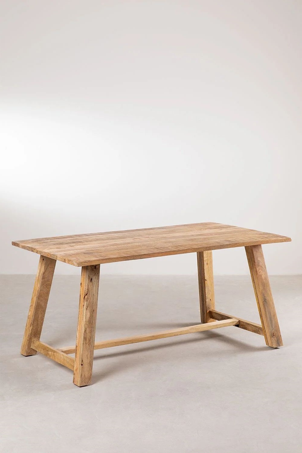Rectangular Dining Table In Mango Wood (160x90 Cm) Zarek 