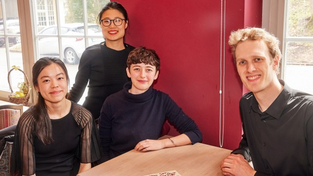 Classical: Quartet life: During the pandemic, the Melbourne-based Affinity Quartet members spent months forming a house bubble to be able to rehearse without difficulty.  In Bad Tölz (from left) Josephine Chung, Mee Na Lojewski, Ruby Shirres and Nicholas Waters have now won second prize.