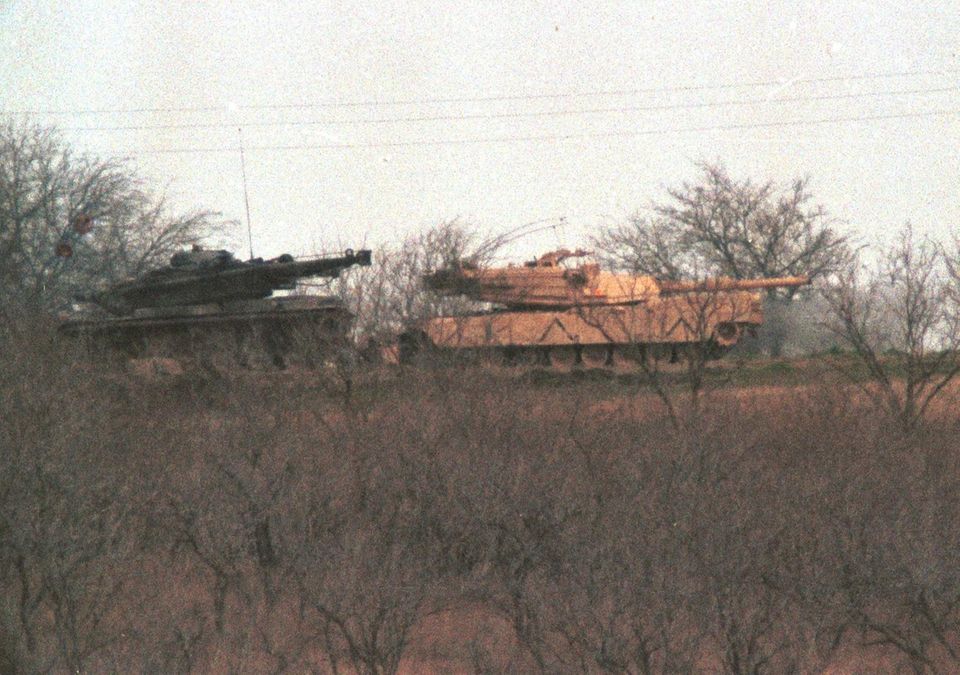 Auch Panzer wurden bei der Belagerung eingesetzt
