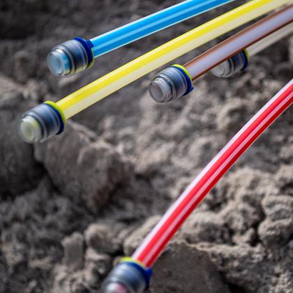 Fiber optic cables lie on a construction site.  |  dpa