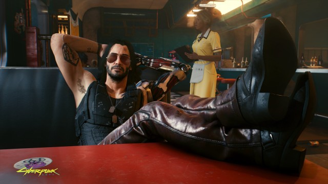 Third Edition: Digital Actors: Keanu Reeves as Johnny Silverhand in "Cyberpunk - 2077".