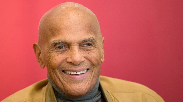 Music: The American singer, actor and entertainer Harry Belafonte at a press event in Dresden in 2015.