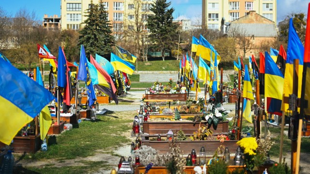 Ukrainian diary: A military cemetery in Lviv, Ukraine.