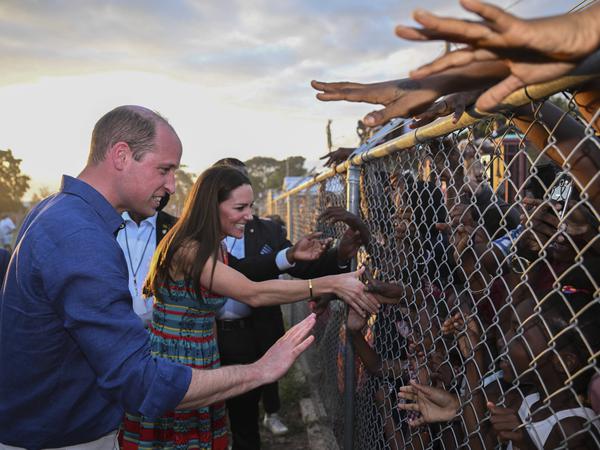 Popular but limited: William and Kate in Kingston, Jamaica.