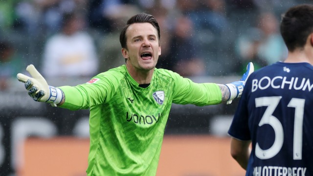 Bundesliga: A helpless goalkeeper: Manuel Riemann and VfL Bochum were largely without a chance against Gladbach.