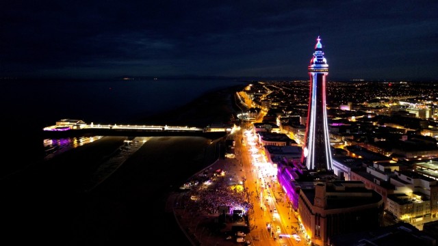 Coronation of Charles III: The "Blackpool Tower" was illuminated during the concert.