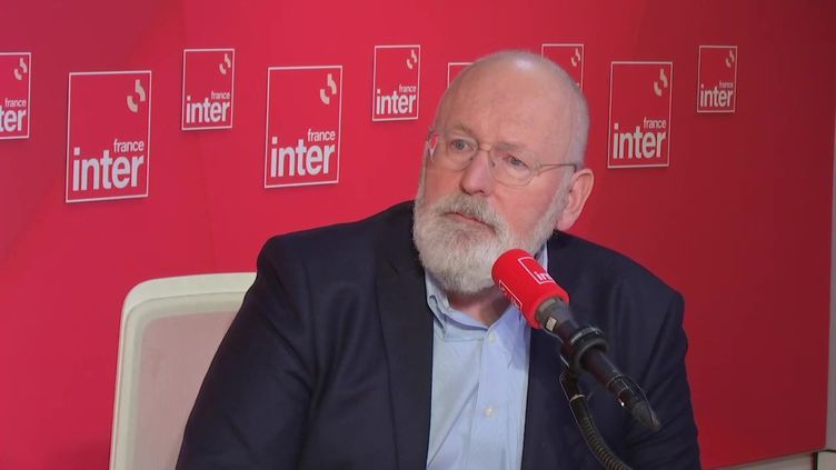 Frans Timmermans, First Vice-President of the European Commission, guest of France Inter, Wednesday May 10, 2023. (franceinfo)