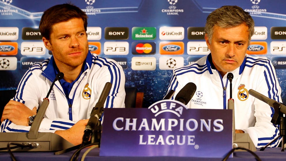 Student and teacher: Alonso (left) played under coach Mourinho at Real between 2010 and 2013
