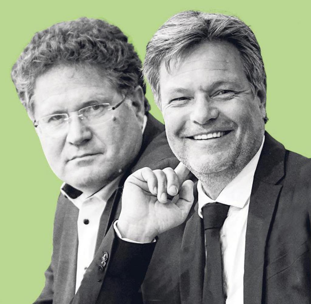State Secretary for the Energy Transition Patrick Graichen (left) and his Economics Minister Robert Habeck (both Greens)