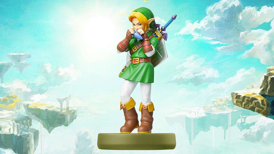 Ocarina of Time Link Amiibo aus dem Zelda 30th Anniversary Set und ihre Belohnungen in Tears of the Kingdom.