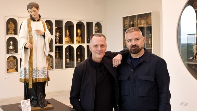 SZ Kultursalon: The fashion designers Johnny Talbot and Adrian Runhof (right).