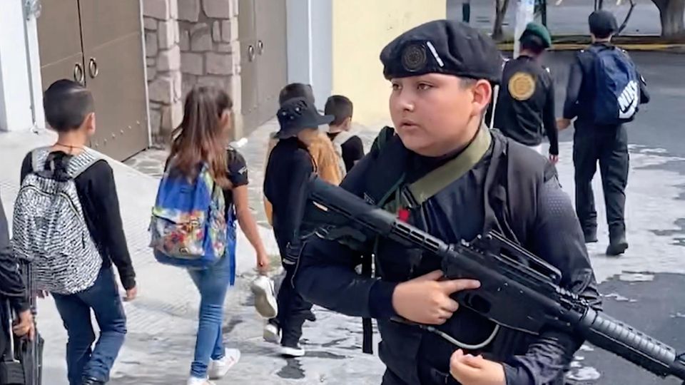 Kids Behind Guns: An Inside Look at Mexico's First Army for Kids