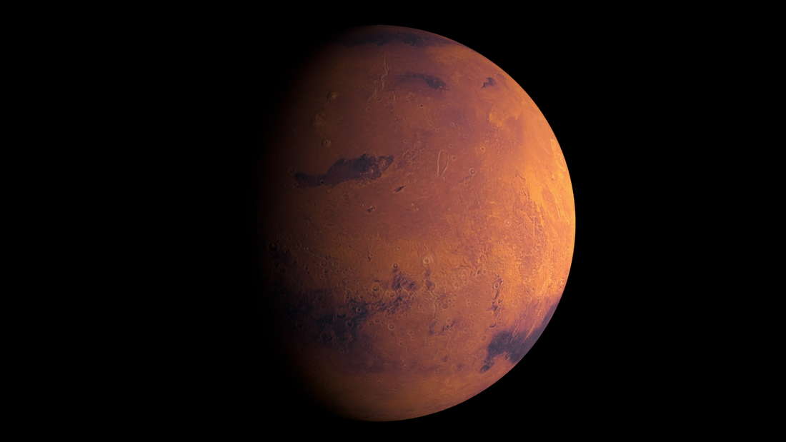 The red planet Mars.  (icon picture)