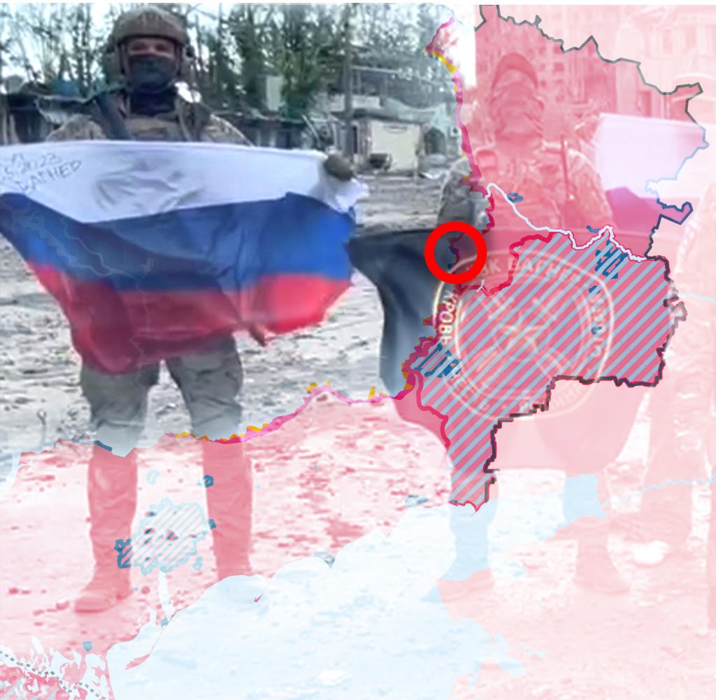 The Ukrainian city of Bakhmut was almost completely taken by Russian troops