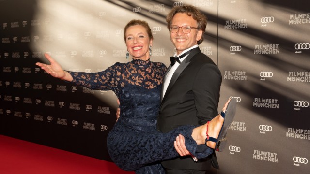 Personnel: Harmonious dual leadership for four years: Diana Iljine and Christoph Gröner at the opening of the 2022 film festival in the Gasteig HP8.