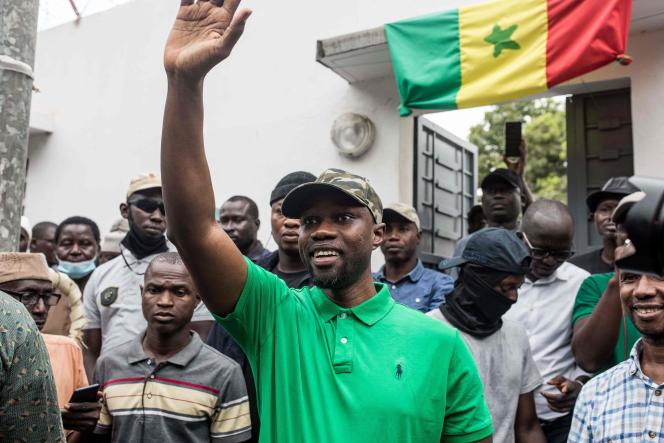 Ousmane Sonko, in Ziguinchor (Senegal), May 24, 2023.