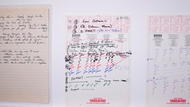 Auction: ...manuscripts of song lyricsw like "Don't Stop Me Now'"'Somebody to Love" and "We Are The Champions".'