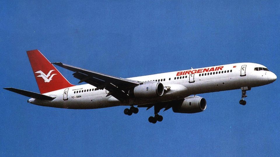 The accident machine: The ten-year-old Boeing 757-200 with the registration TC-GEN when the crash occurred.