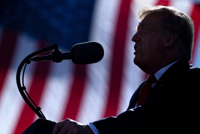 Donald Trump, in Goodyear, Arizona, October 28, 2020.