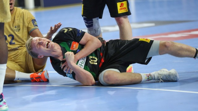 Handball Champions League: Kristjansson fell to the ground with a pained face.