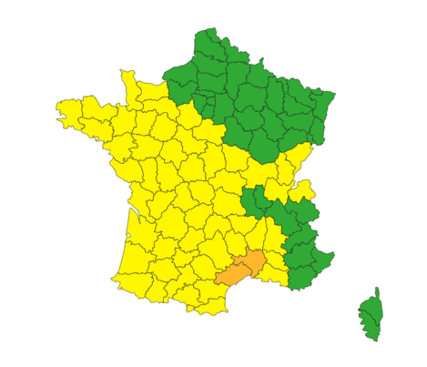 Screenshot of the Météo France website, June 9, 2023. (Météo France, screenshot)